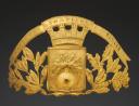PLATE FOR FIREFIGHTER HELMET OF NANTES, model 1933, Third Republic. 25217-2