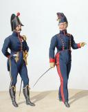 Photo 2 : 1816. Artillerie à Cheval, Capitaine en Second, Lieutenant.