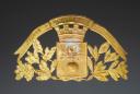 Photo 2 : PLATE FOR FIREFIGHTER HELMET OF NANTES, model 1933, Third Republic. 25217-2