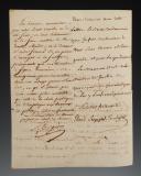 Photo 2 : Bagne de Brest. LETTRE CONCERNANT DEUX CONDAMNÉS AUX FERS, le 26 brumaire an 5 (16 novembre 1796). 18910-59