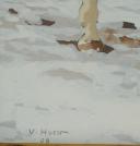 Photo 3 : V. HUEN, COSAQUE RUSSE À CHEVAL : Peinture sur papier, Premier tiers du 19ème siècle.