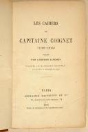 Photo 3 : COIGNET. Les cahiers du Capt. Coignet. 
