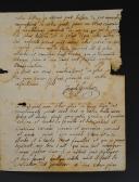 Photo 3 : Cent Jours - Prise de Grenoble. LETTRE ADRESSÉE PAR JOSEPH GONTIER, Grenoble le 20 juillet 1815, À SON PÈRE JEAN-MARIE GONTIER, village de Beaufort. 18856-20