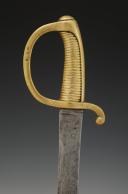 Photo 4 : SABRE TROUPE D'INFANTERIE DIT « BRIQUET », modèle An XIII, daté de mai 1815, Période des Cent Jours. 29609R