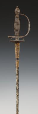 Photo 5 : COURT SWORD IN PIERCED STEEL, Former Monarchy (1760-1770). 28806