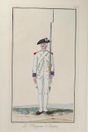 Nicolas Hoffmann, Régiment d'Infanterie (Flandres) au règlement de 1786.