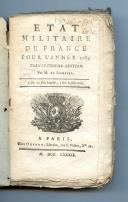 Photo 1 : ÉTAT MILITAIRE DE FRANCE POUR L'ANNÉE 1789.