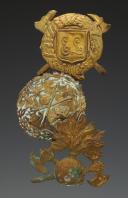 THREE PLATES FOR FIREFIGHTERS' HELMETS, Late 19th Century. 25217-3