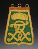 REPRODUCTION D'UNE SABRETACHE DE STYLE CAVALERIE PRUSSIENNE, Allemagne, Fabrication XXème siècle. 33975