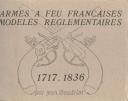 Photo 2 : BOUDRIOT JEAN : LES ARMES À FEU FRANÇAISES DE 1717 À 1836.