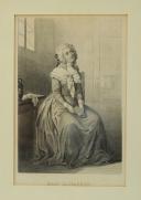 Photo 2 : MADAME ÉLISABETH : gravure en noir et blanc signée A. Lacauchie, Révolution.