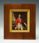Photo 2 : OFFICIER DU 6ème RÉGIMENT DES DRAGONS DE LA GARDE DE LA CAVALERIE BRITANNIQUE (1812-1815) : Portrait miniature, fin du XIXème siècle.du XIXème siècle.