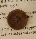 Photo 2 : BOUTON TROUPE DU 9ème RÉGIMENT D'INFANTERIE, Premier Empire. 20737-33