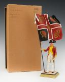 Photo 2 : GEORGES FOUILLÉ, peintre de la Marine (1909-1994) : PORTE-DRAPEAU D'INFANTERIE AU RÉGLEMENT DE 1780 DU RÉGIMENT DE DILLON, XXème siècle. 33368