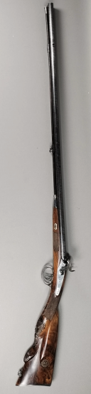 Photo 2 : DOUBLE BARREL SHOTGUN, mid-19th century.