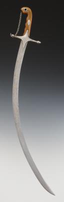 Photo 3 : ORIENTAL-STYLE SABER KNOWN AS A "PALA," CAVALRY OFFICER'S, First Empire. 32709