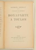 Photo 3 : RECOULY (Raymond) – " L’Aurore de N. Bonaparte à Toulon 