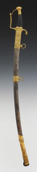 Photo 6 : BRIGADE GENERAL OFFICER'S SABER, 1st vendemiaire Year XII model (September 24, 1803), First Empire. 29845