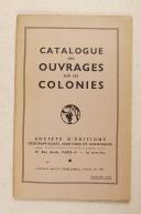 Catalogue des ouvrages sur les colonies