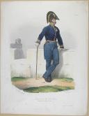 Photo 1 : BELLANGÉ - " Lieutenant de Roi de 1ère Classe, Commandant de Place Forte " - Gravure - n° 108 - Restauration