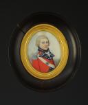 Photo 1 : OFFICIER DU 2ème RÉGIMENT D'INFANTERIE DE LIGNE ou QUEEN'S ROYAL REGIMENT, BRITANNIQUE : Portrait miniature, Règne de Georges III (1801-1821).