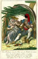 Photo 1 : MAI (C. P.) : UN PANDOURE SOUS LA TENTE AVEC SA FAMILLE TRÈS CONTENT, 18ème siècle.
