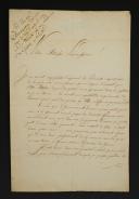 AUTOGRAPH LETTER SIGNED BY COUNT KINSKI * COLONEL, prisoner in Blois, 10 December 1813. 18910-25
