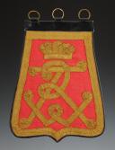REPRODUCTION D'UNE SABRETACHE DE STYLE CAVALERIE PRUSSIENNE, Allemagne, Fabrication XXème siècle. 33976