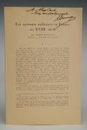 Photo 2 : Conscription. LES SURNOMS MILITAIRES EN FRANCE AU XVIIIème SIÈCLE, par Robert DAUVERGNE, 1948. 18902-4