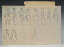 Photo 2 : Rousselet Lucien: lot of four sketches representing soldiers from the Old Monarchy, 20th century. Item 29412.