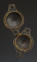 Photo 2 : PAIRE DE BOSSETTES DE MORS DE GÉNÉRAL OU D'OFFICIER DES GUIDES DE LA GARDE IMPÉRIALE EN PETITE TENUE, modèle 1855, Second Empire. 31193-3
