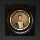 Photo 3 : CAPITAINE D'INFANTERIE FROMÉNIOUX : portrait miniature, Restauration.