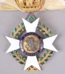 Photo 3 : 73  Bijou Grand-Croix de l’Ordre du mérite militaire Karl Friedrich, Bade. Royaume de Bade. Fabrication française. Premier Empire.