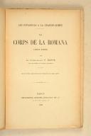 Photo 3 : Ct P. Boppe – Le Corps de la Romana – 1807 – 1808