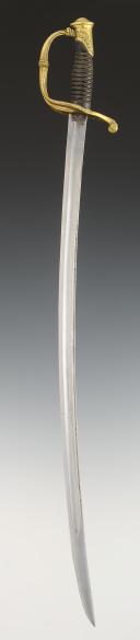 Photo 3 : SABRE D'OFFICIER D'INFANTERIE, modèle 1821, Monarchie de Juillet. 29611R