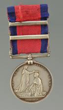 Photo 4 :  MILITARY GENERAL SERVICE 1793-1814, J.PHILIP 91th FOOT, 3 clasps : « TOULOUSE, ORTHES, NIVELLE, PYRÉNÉES, VIMIERA », VICTORIA 1848.