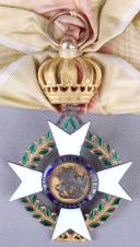 Photo 4 : 73  Bijou Grand-Croix de l’Ordre du mérite militaire Karl Friedrich, Bade. Royaume de Bade. Fabrication française. Premier Empire.