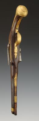 Photo 6 : PISTOLET DE CAVALERIE DE DRAGONS « L'HÔPITAL DRAGONS », modèle 1733, Ancienne Monarchie, vers 1745. 34000