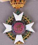 Photo 7 : 73  Bijou Grand-Croix de l’Ordre du mérite militaire Karl Friedrich, Bade. Royaume de Bade. Fabrication française. Premier Empire.