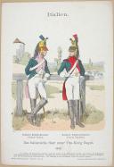 Photo 1 : R. KNÔTEL -  " Italien - Das Italienische Heer unter Vize-König Eugen 1812 " - Gravure - n° 42