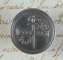 Photo 1 : BOUTON DES COMPAGNIES DE MARÉCHAUSSÉE, VERS 1770, TYPE ANCIENNE MONARCHIE.