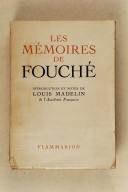 Photo 1 : FOUCHE. Les mémoires de Fouché.