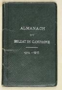 Photo 1 : Almanach du soldat en campagne 1914 – 1915  