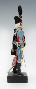 Photo 2 : MARCEL RIFFET - OFFICIER DE HUSSARD PREMIER EMPIRE : figurine habillée, XXème siècle. 26440