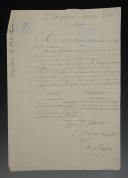 Photo 2 : LOT DE DEUX MÉMOIRES DE PROPOSITION DE NOMINATION À UN EMPLOI VACANT : un sous-lieutenant au 2ème régiment d'infanterie légère (juillet 1809) ; un sous-lieutenant au 118ème régiment de ligne (21 mai 1811). 18911-16