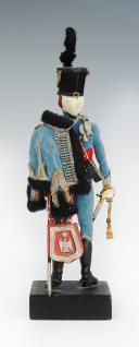 Photo 3 : MARCEL RIFFET - OFFICIER DE HUSSARD PREMIER EMPIRE : figurine habillée, XXème siècle. 26440