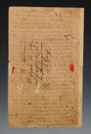 Photo 3 : Campaign in Russia. LETTER FROM BARON DOMINIQUE-JEAN LARREY*, Chief Surgeon of the Grand Army, TO HIS WIFE, THE BARONESS LARREY IN PARIS, Mainz, November 17, 1813. 18906-13(Note: *Larrey was one of Napoleon's most distinguished surgeons, renowned for his contributions to battlefield medicine during the Napoleonic Wars.)