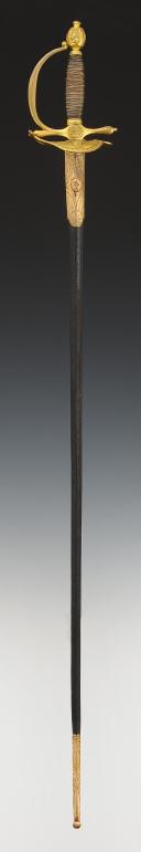 Photo 3 : CAVALRY OFFICER'S SWORD OF THE MILITARY HOUSEHOLD OF THE KING, model 1814, Restoration period. 30086