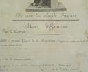 Photo 4 : Brevet pour grenade d’Honneur d'artillerie à cheval décerné par Bonaparte Premier Consul.