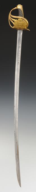 Photo 4 : SABRE DES GARDES DU CORPS DU ROI, modèle 1814, Restauration. 33466